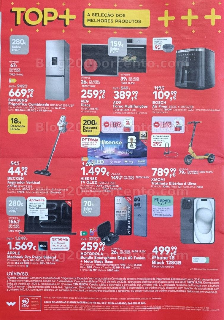 Antevisão Folheto WORTEN Promoções de 19 a 25 maio